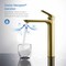 Kibi Tender-T Single Handle Bathroom Vessel Sink Faucet with Pop Up Drain C-KBF1020BG-KPW101BG - alternate 7